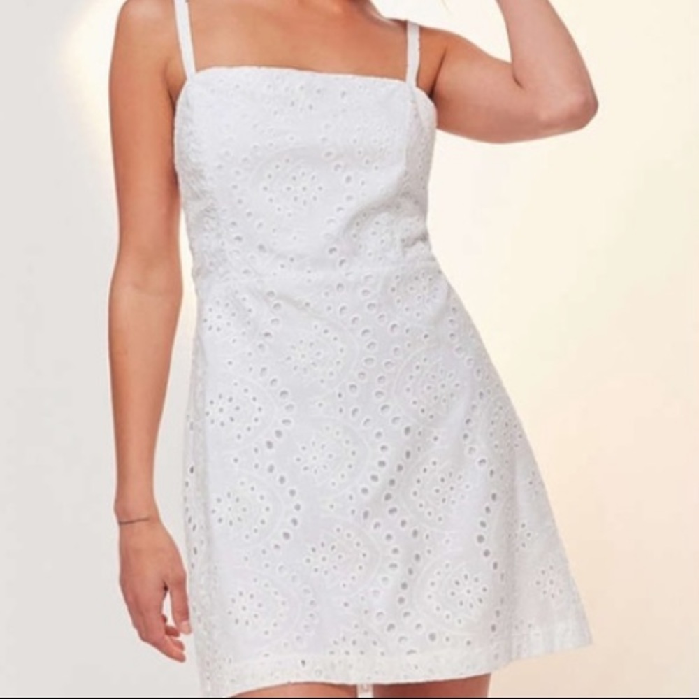 UO Kimchi Blue white eyelet dress